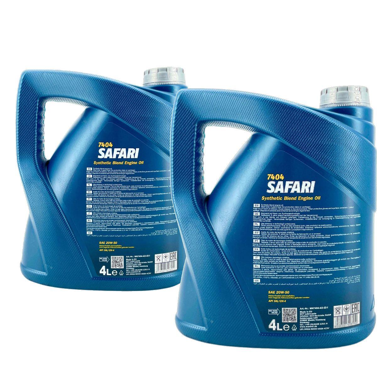 Mannol Safari 20W-50 2x4 Liter