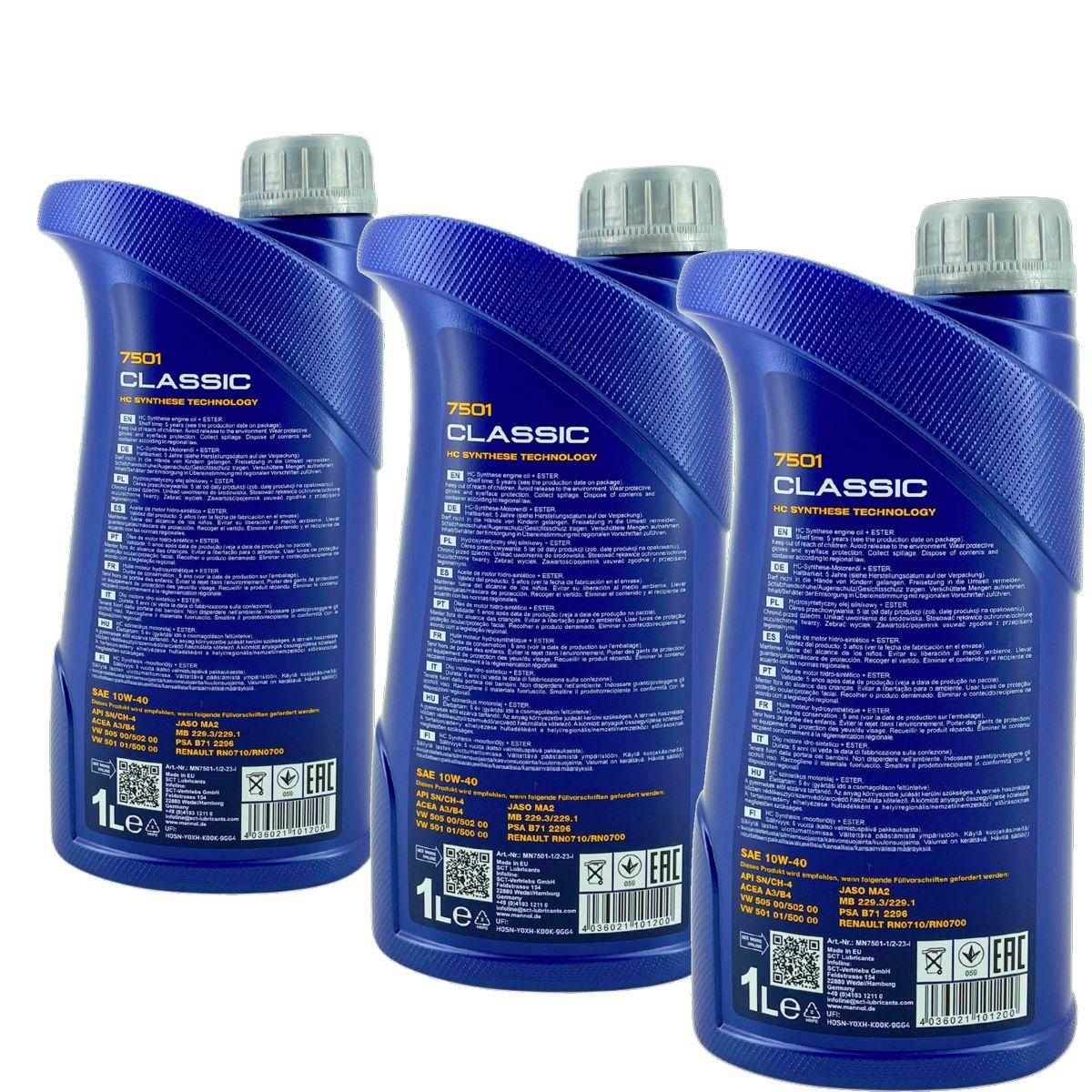 Mannol Classic 10W-40 3x1 Liter