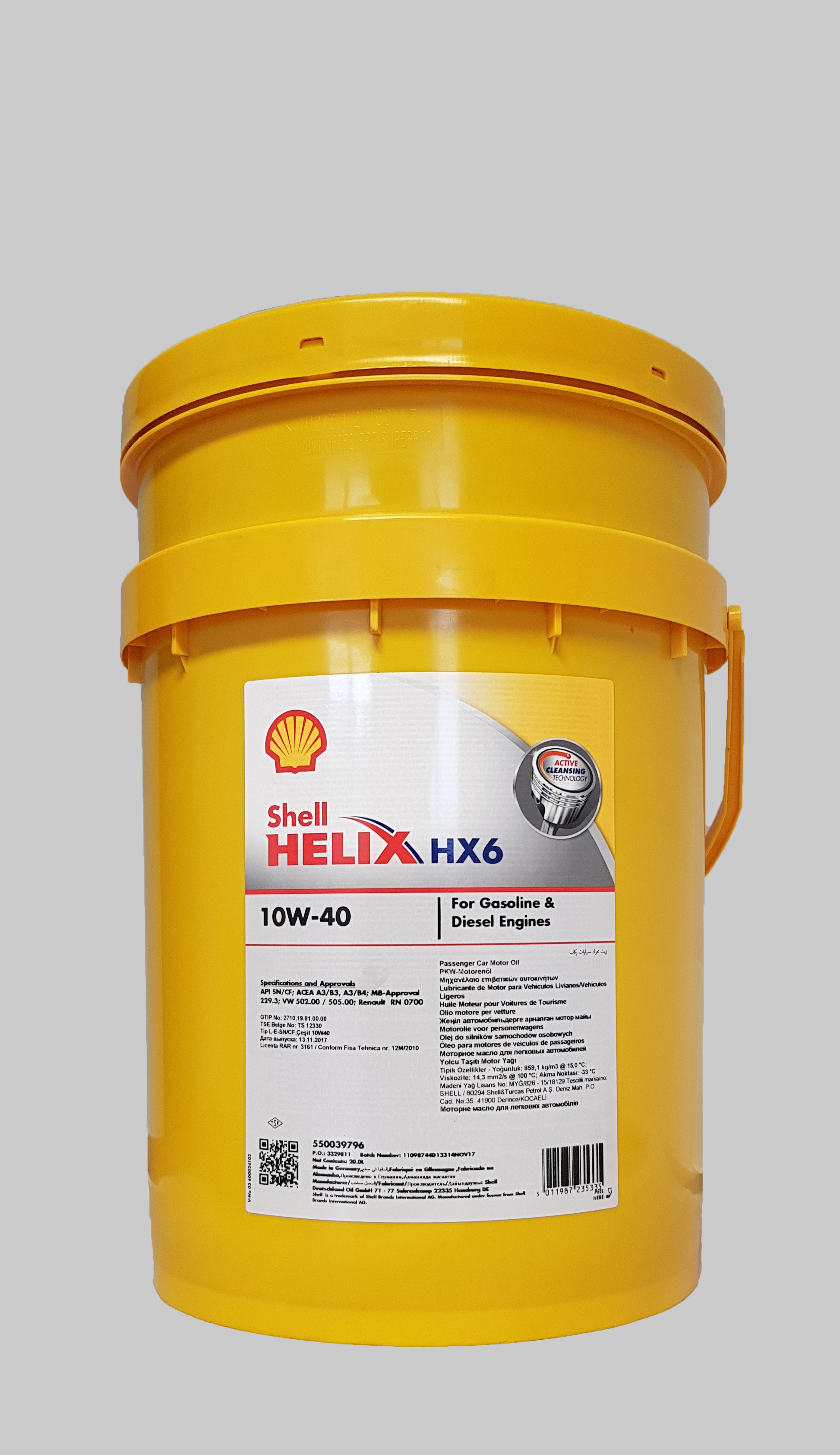 Shell Helix HX6 10W-40 20 Liter