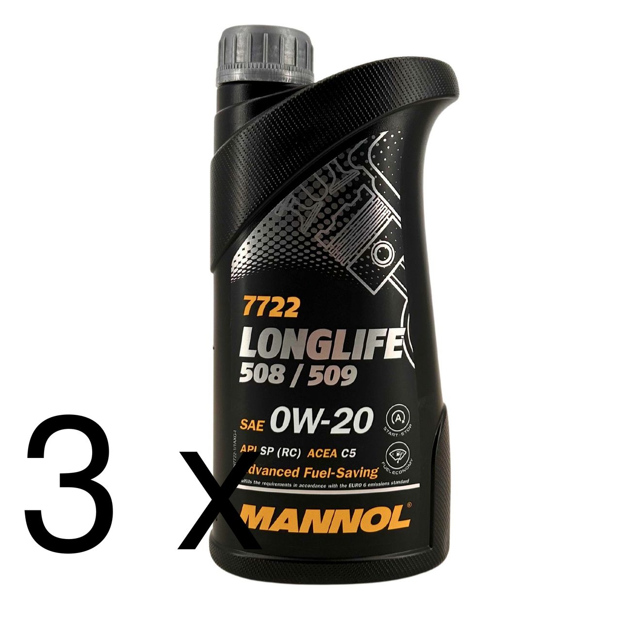 Mannol Longlife 508/509 0W-20 3x1 Liter