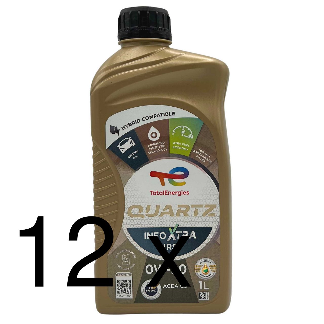 Total Quartz Ineo Xtra First 0W-20 12x1 Liter