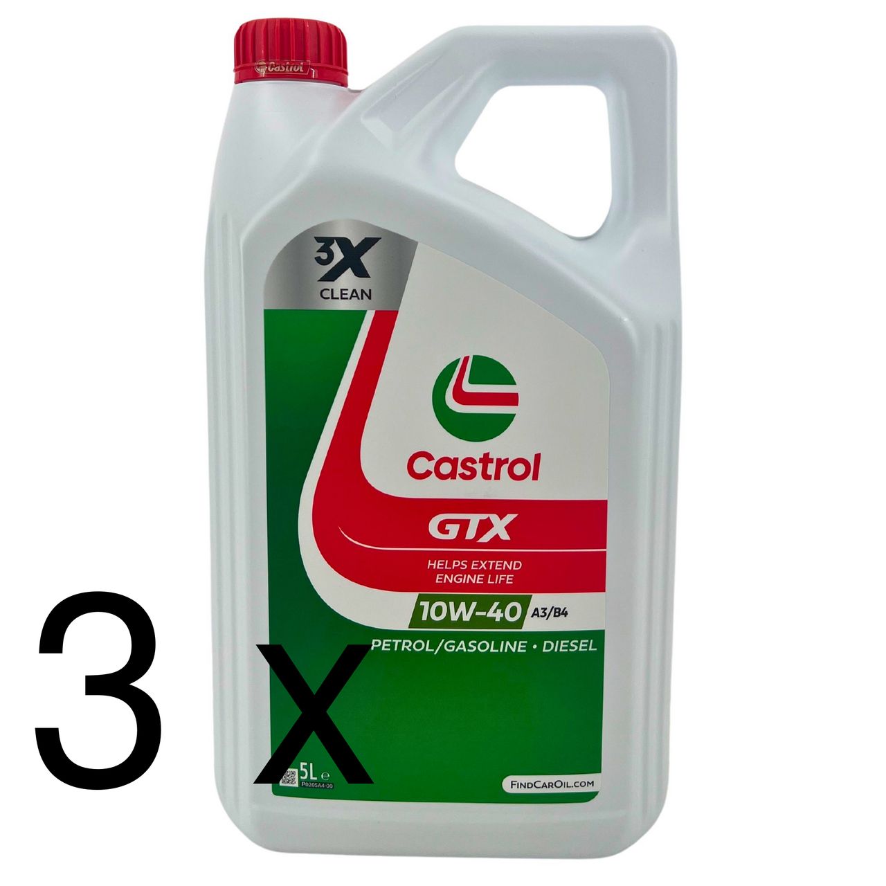 Castrol GTX 10W-40 A3/B4 3x5 Liter