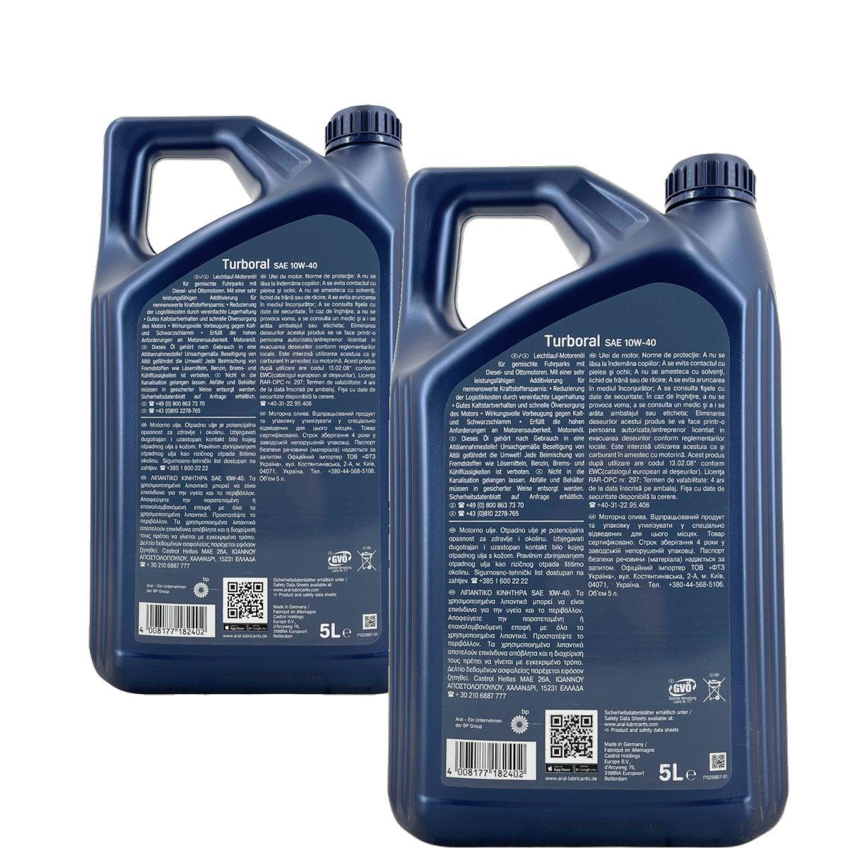 Aral Turboral 10W-40 2x5 Liter