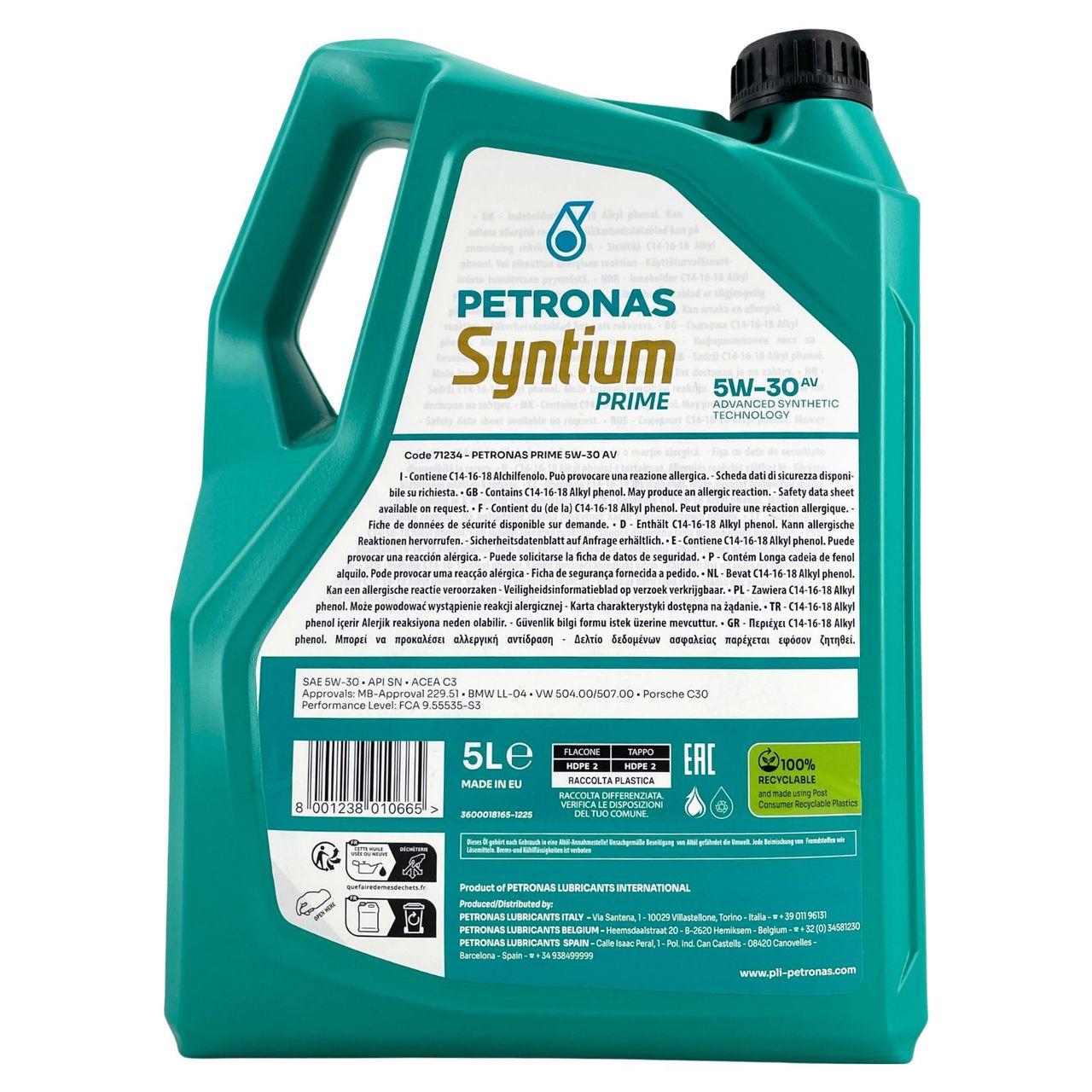 Petronas Syntium Prime AV 5W-30 5 Liter