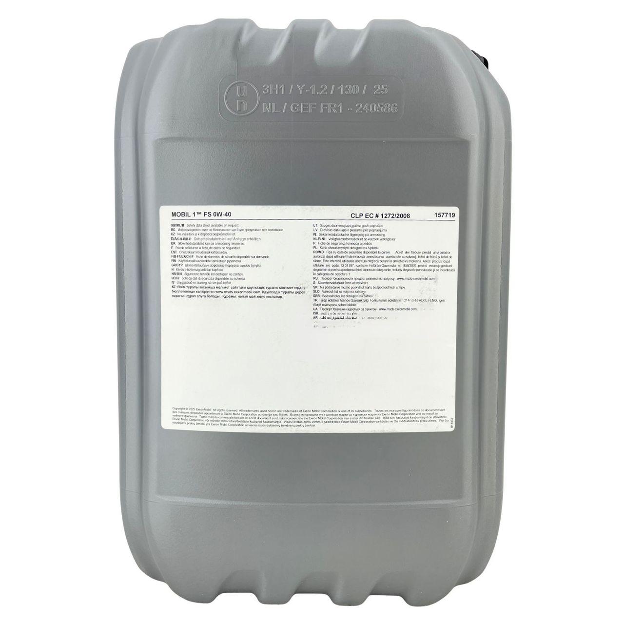 Mobil 1 FS 0W-40 20 Liter