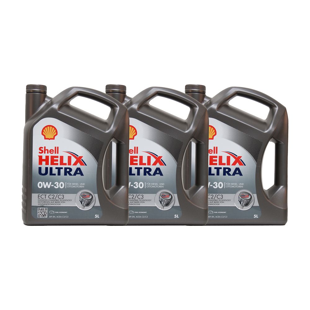 Shell Helix Ultra ECT C2 C3 0W-30 3x5 Liter