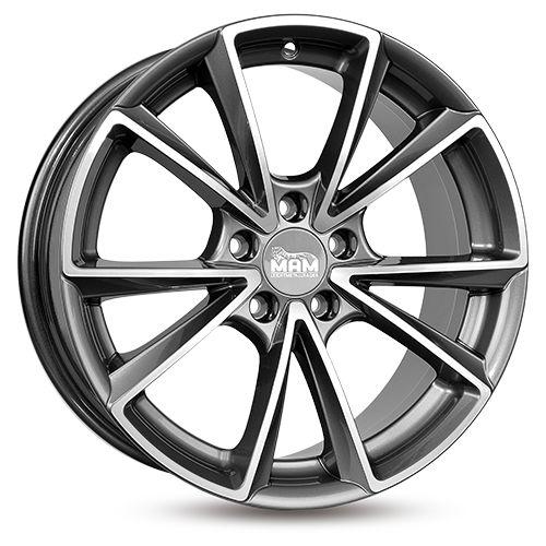 MAM WHEELS MAM A5 palladium front polished 8.5Jx20 5x112 ET30