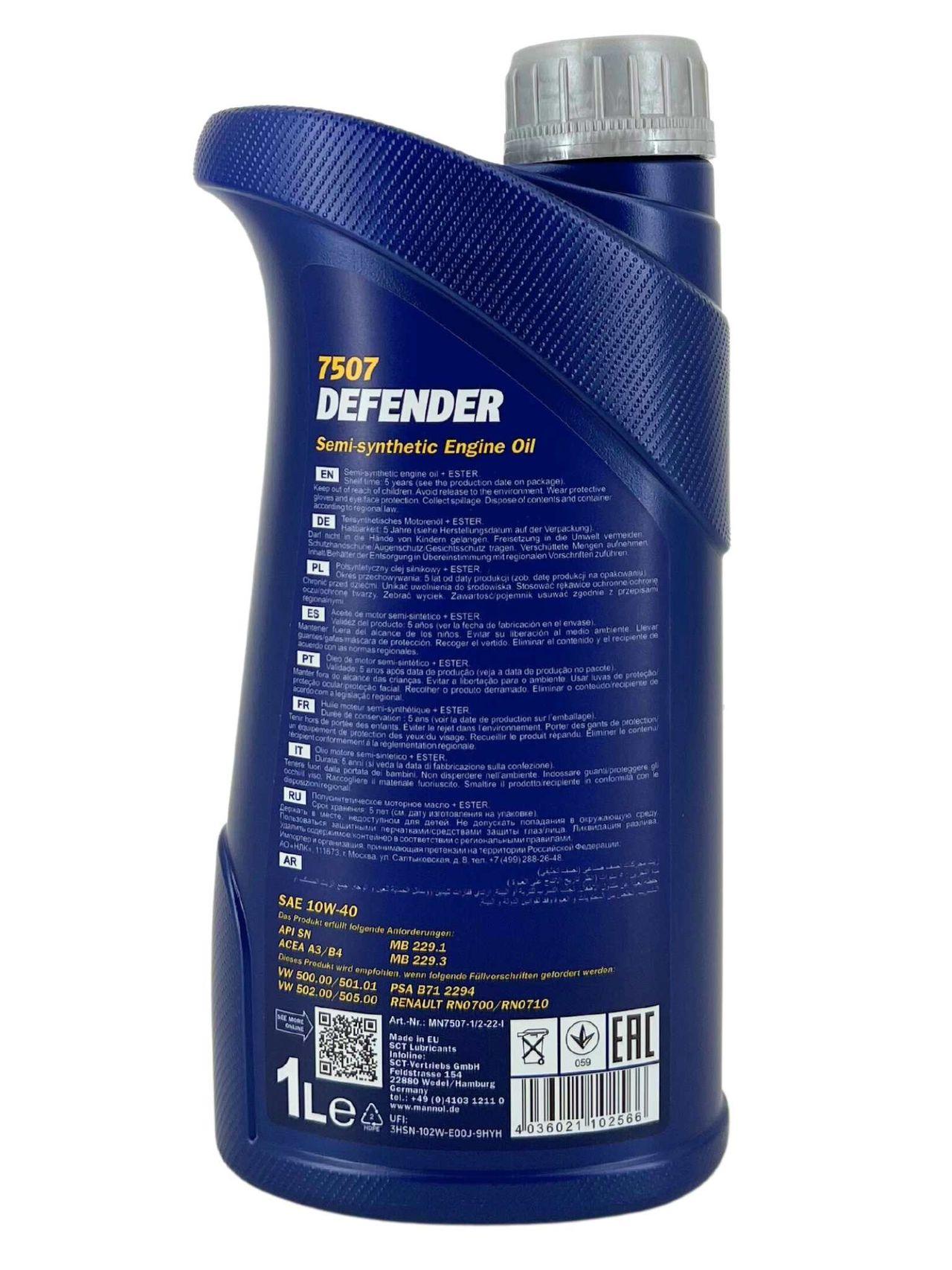 Mannol Defender 10W-40 1 Liter