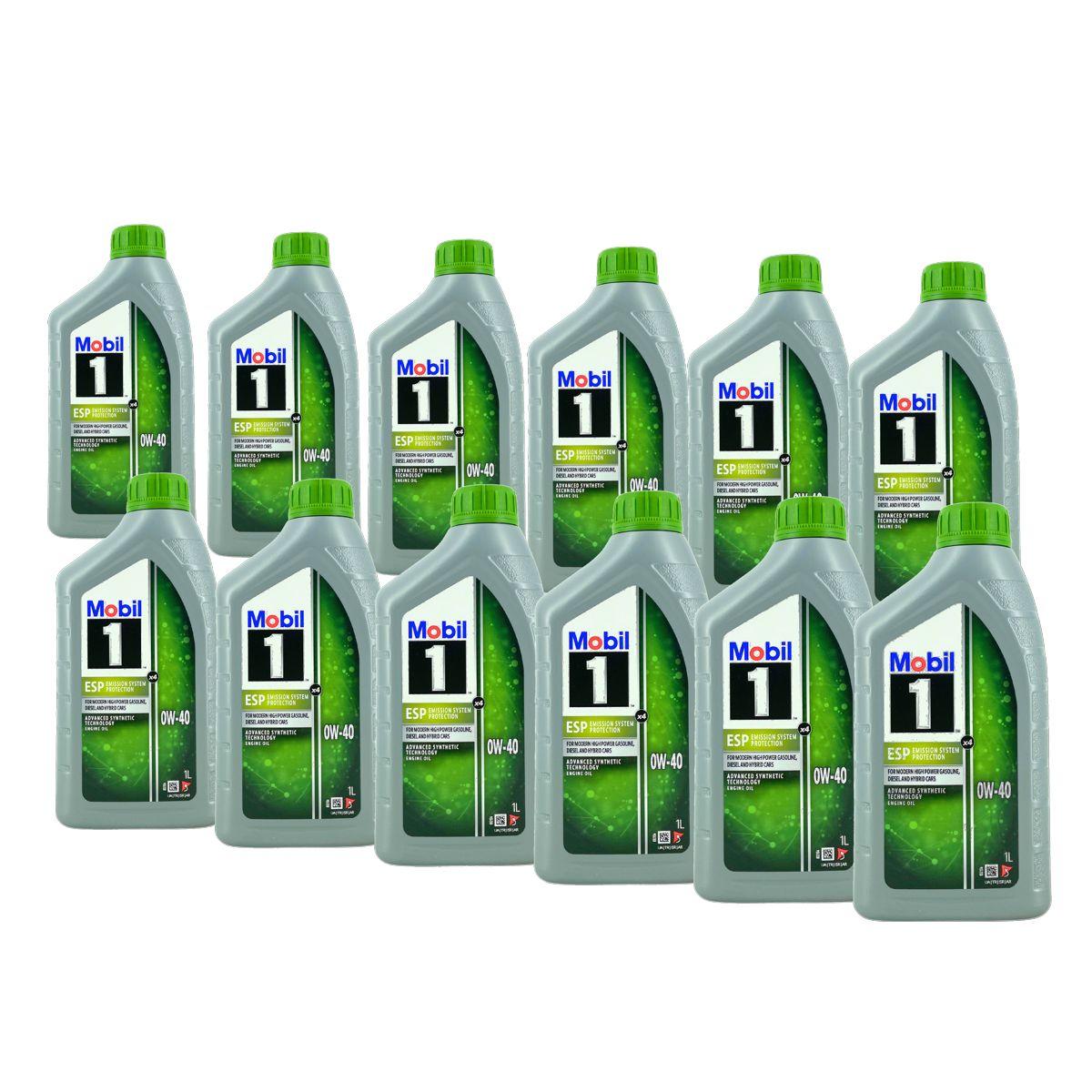 Mobil 1 ESP X4 0W-40 12x1 Liter