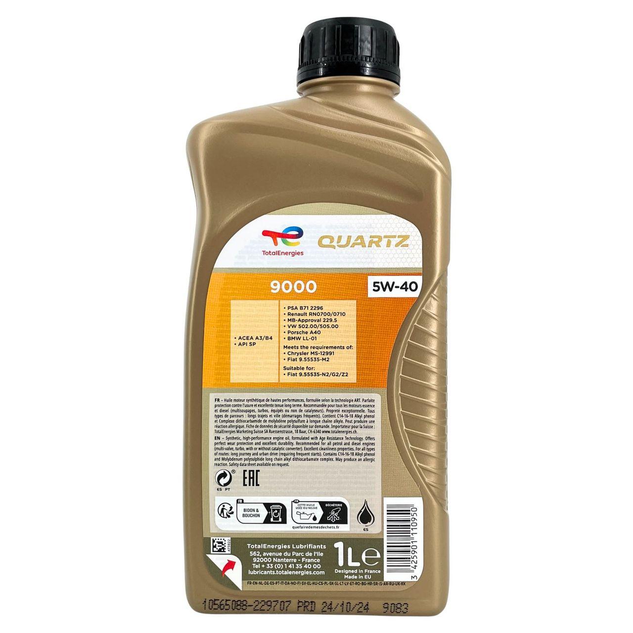 Total Quartz 9000 5W-40 1 Liter