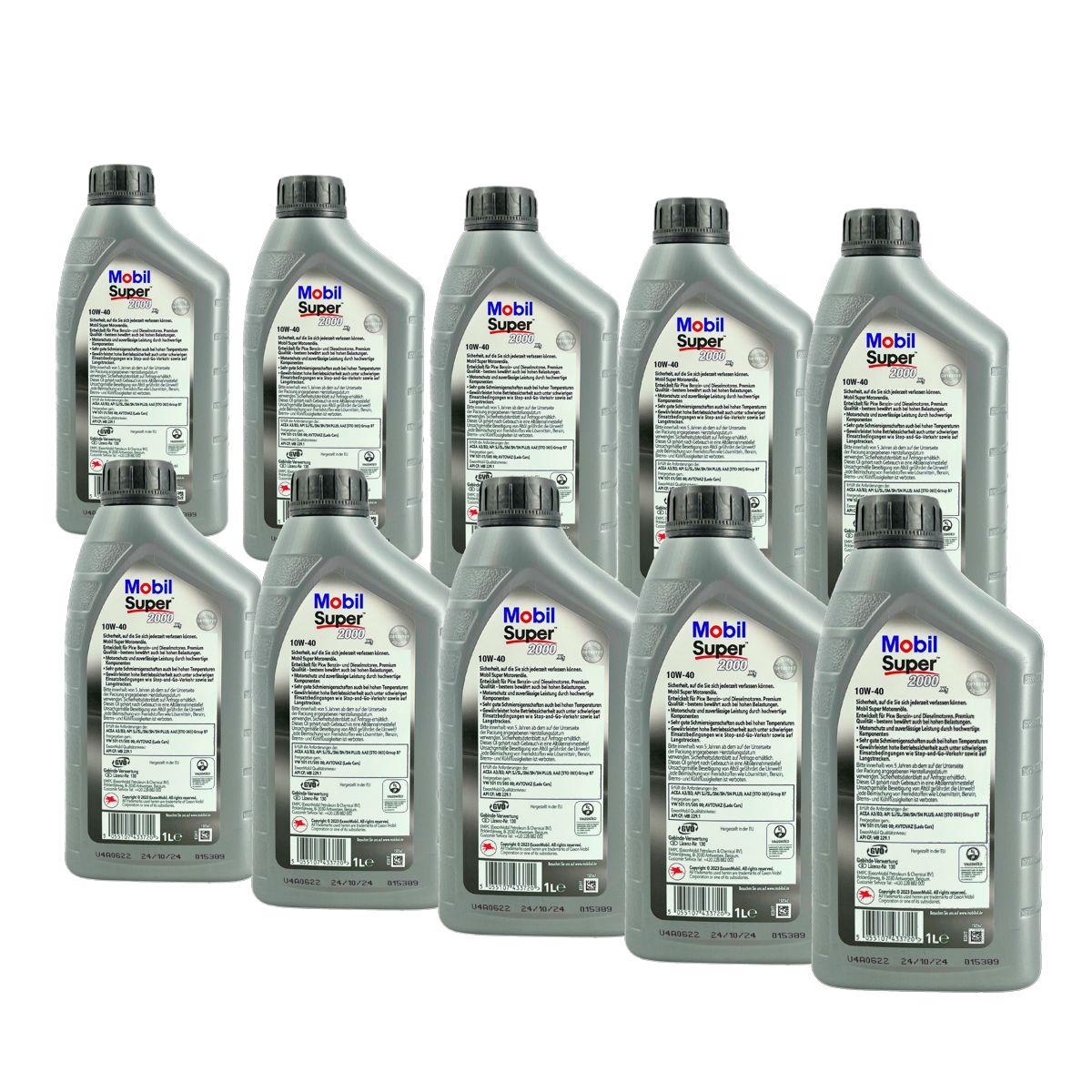 Mobil Super 2000 X1 10W-40 10x1 Liter