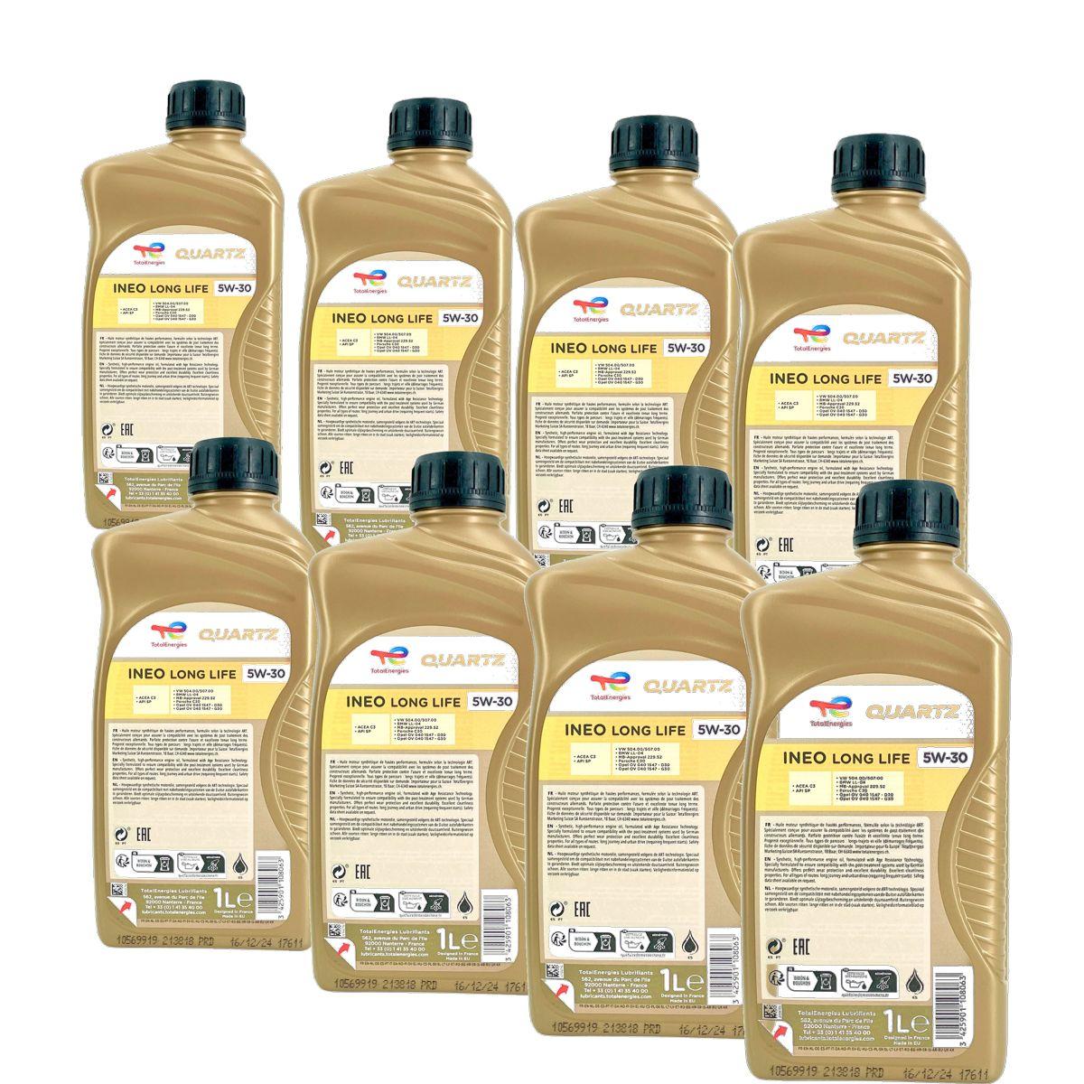 Total Quartz Ineo Longlife 5W-30 8x1 Liter