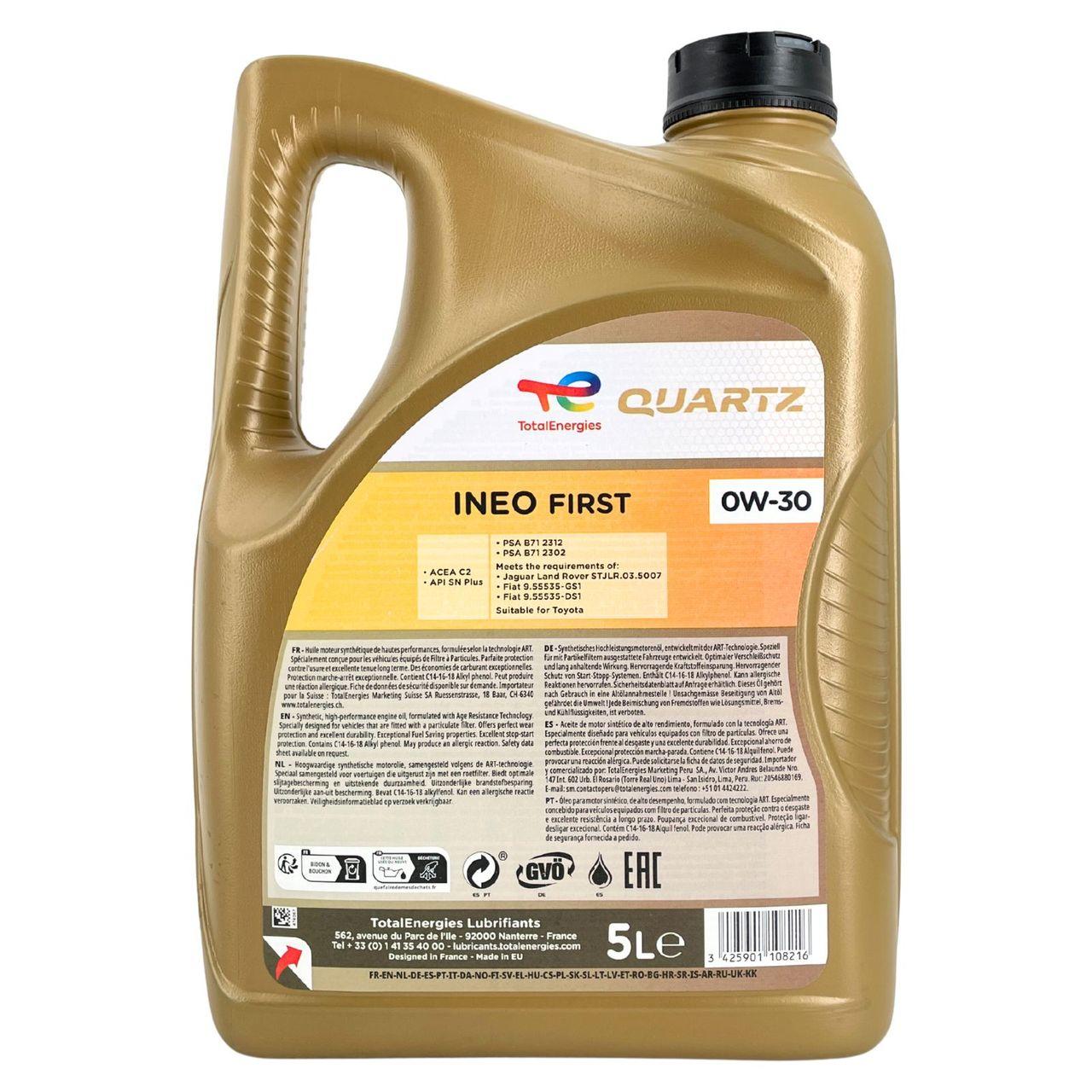 Total Quartz INEO First 0W-30 5 Liter