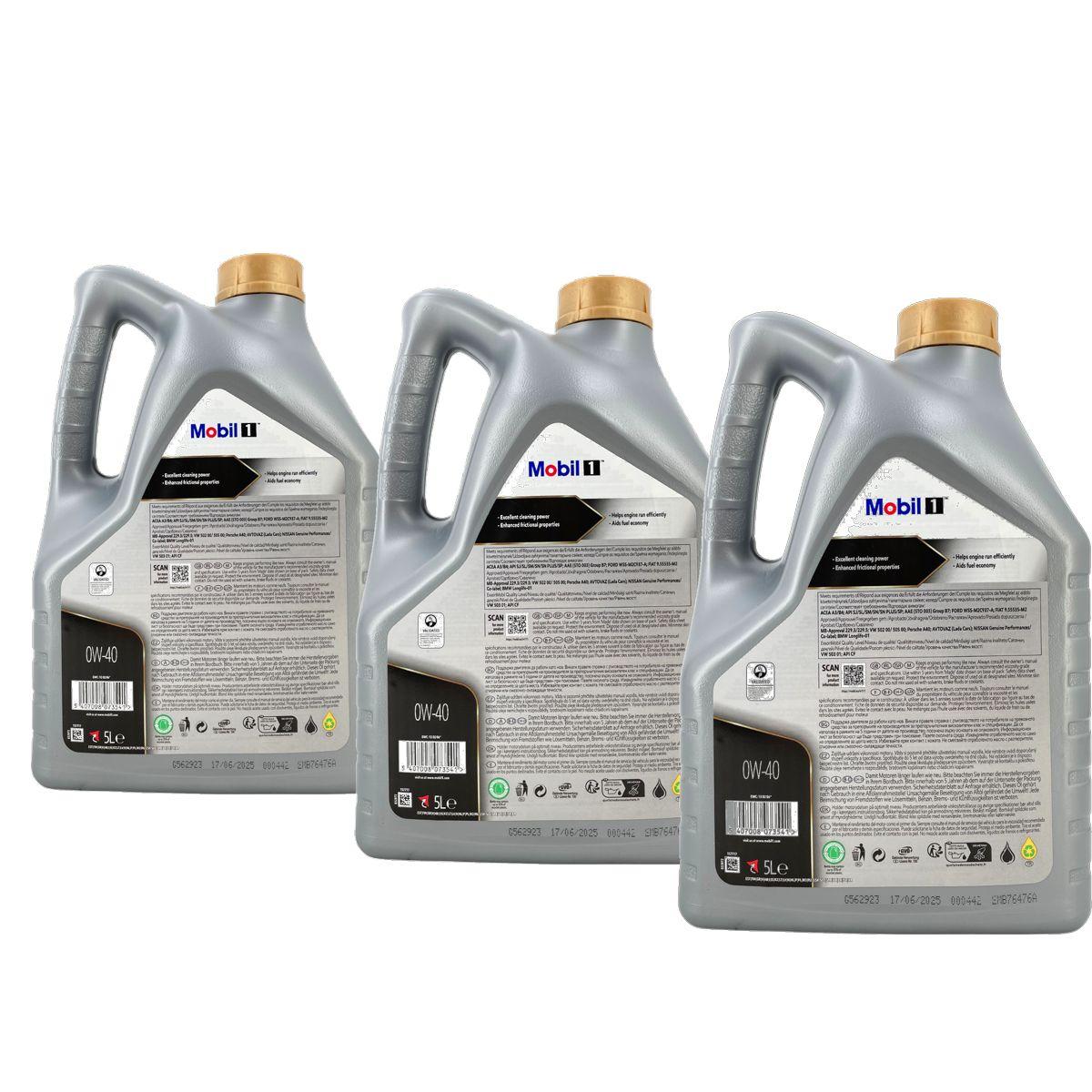 Mobil 1 FS 0W-40 3x5 Liter