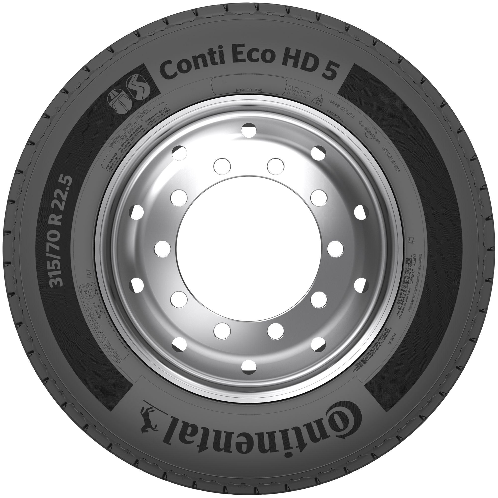 CONTINENTAL 315/45 R 22.5 TL 147/145L CONTI ECO HD 5 16PR M+S 3PMSF RFID LRH
