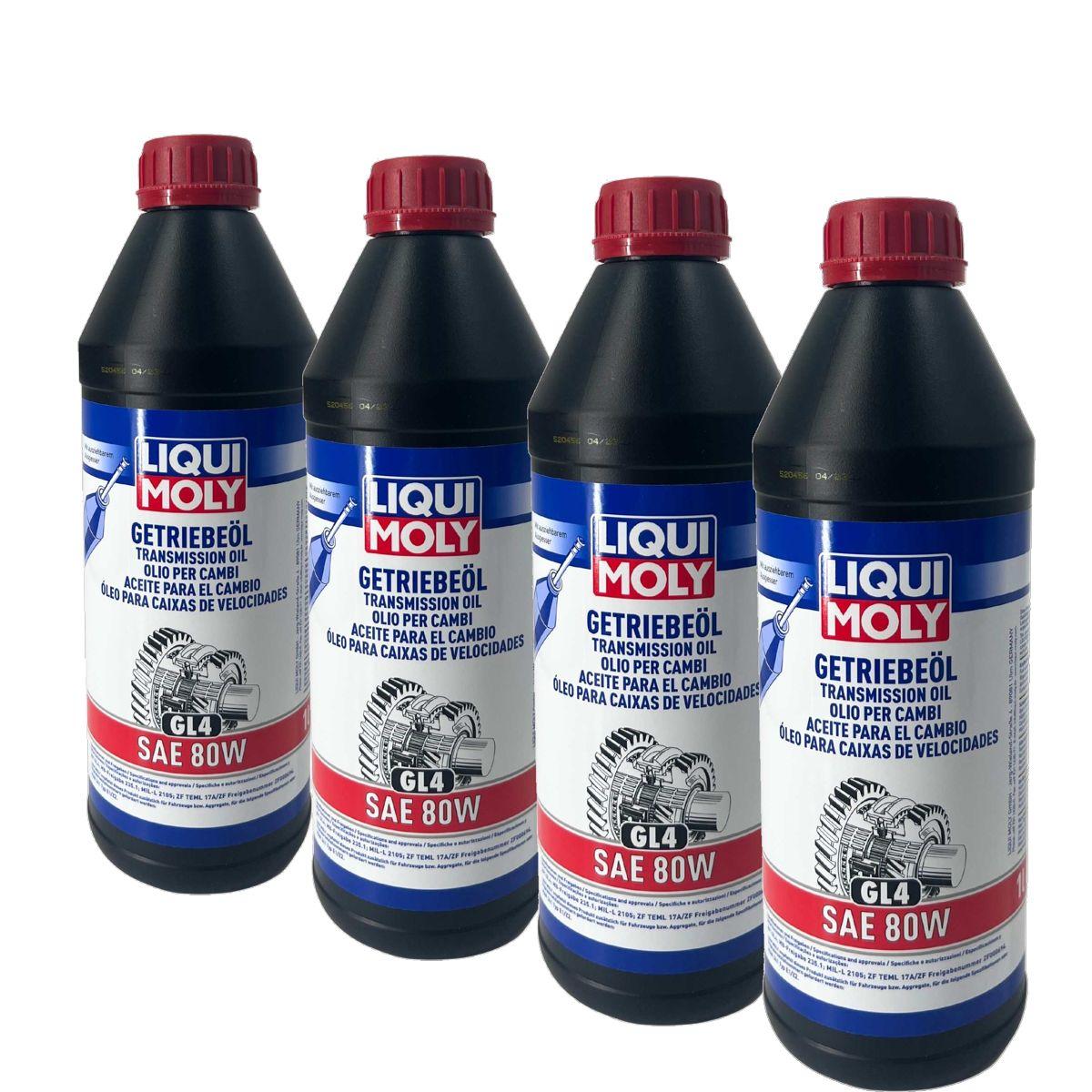 Liqui Moly Getriebeöl (GL4) SAE 80W 4x1 Liter