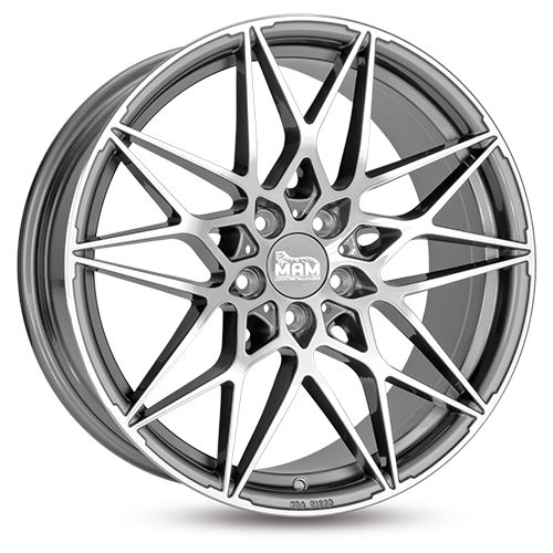 MAM MAM B2 palladium front polished 8.5Jx19 5x120 ET35