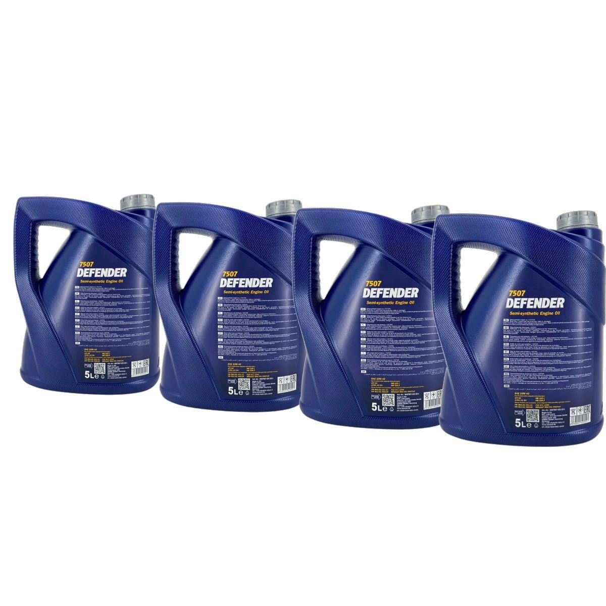 Mannol Defender 10W-40 4x5 Liter