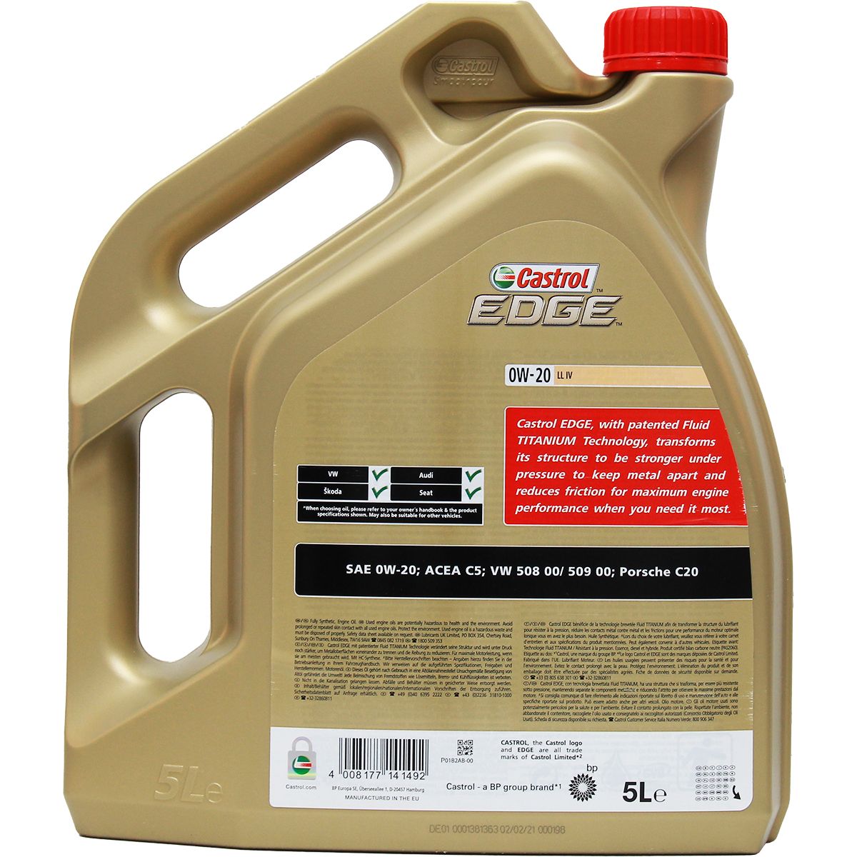 Castrol Edge 0W-20 LL IV 5 Liter