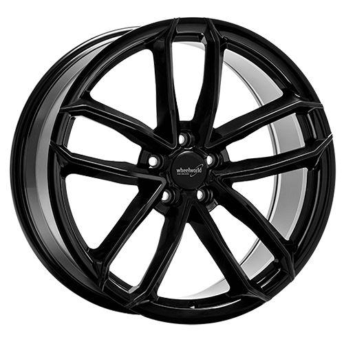 WHEELWORLD-2DRV WH33 black glossy painted 9.0Jx20 5x112 ET22