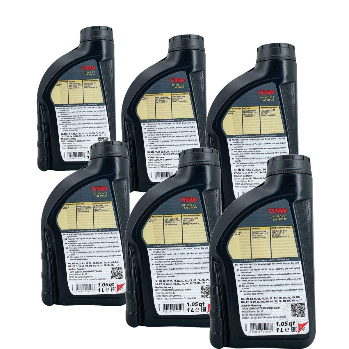 Fuchs Titan GT1 PRO C-3 5W-30 6x1 Liter