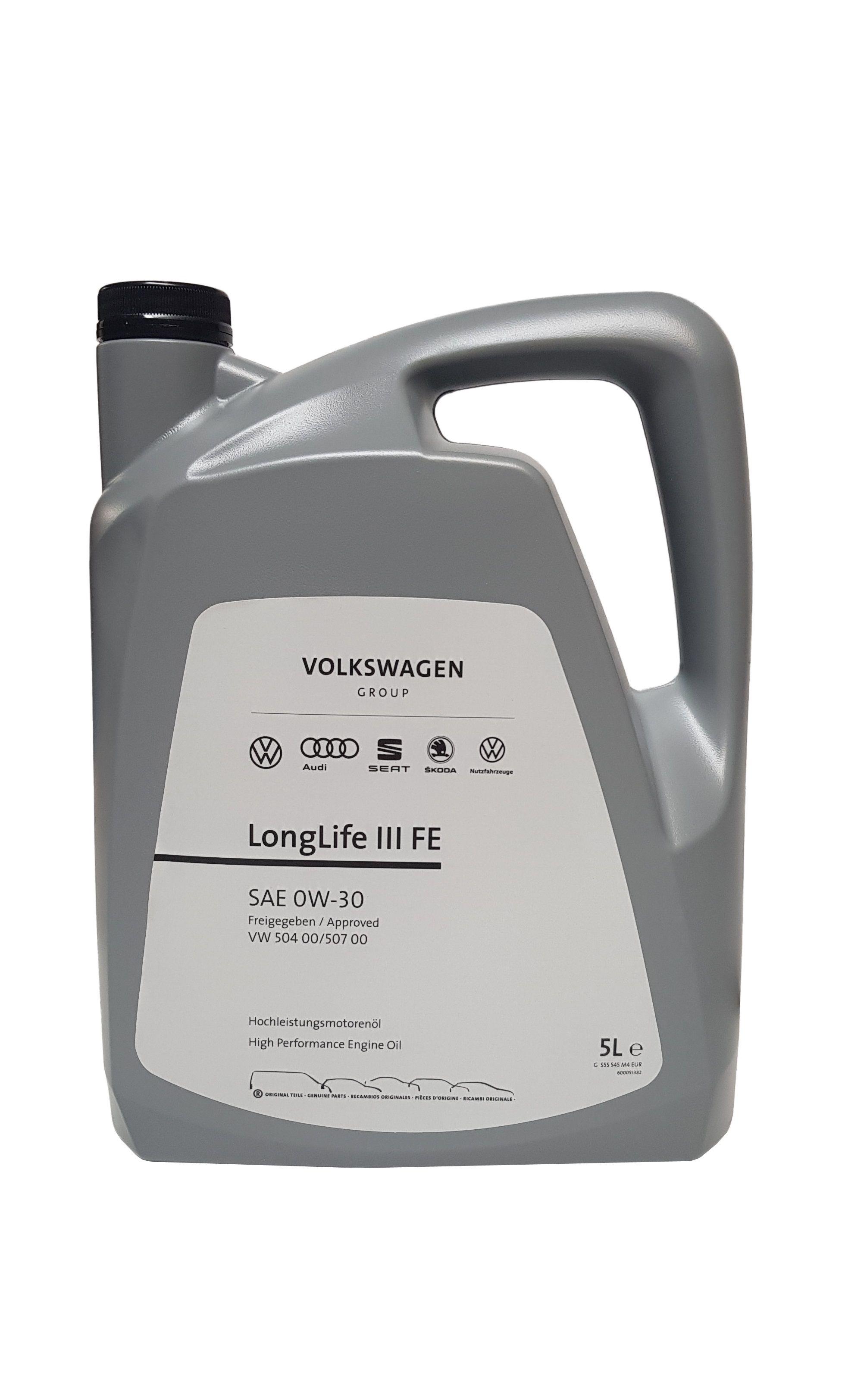 Original VW Audi Seat Skoda 0W-30 Longlife FE 3 2x5 Liter