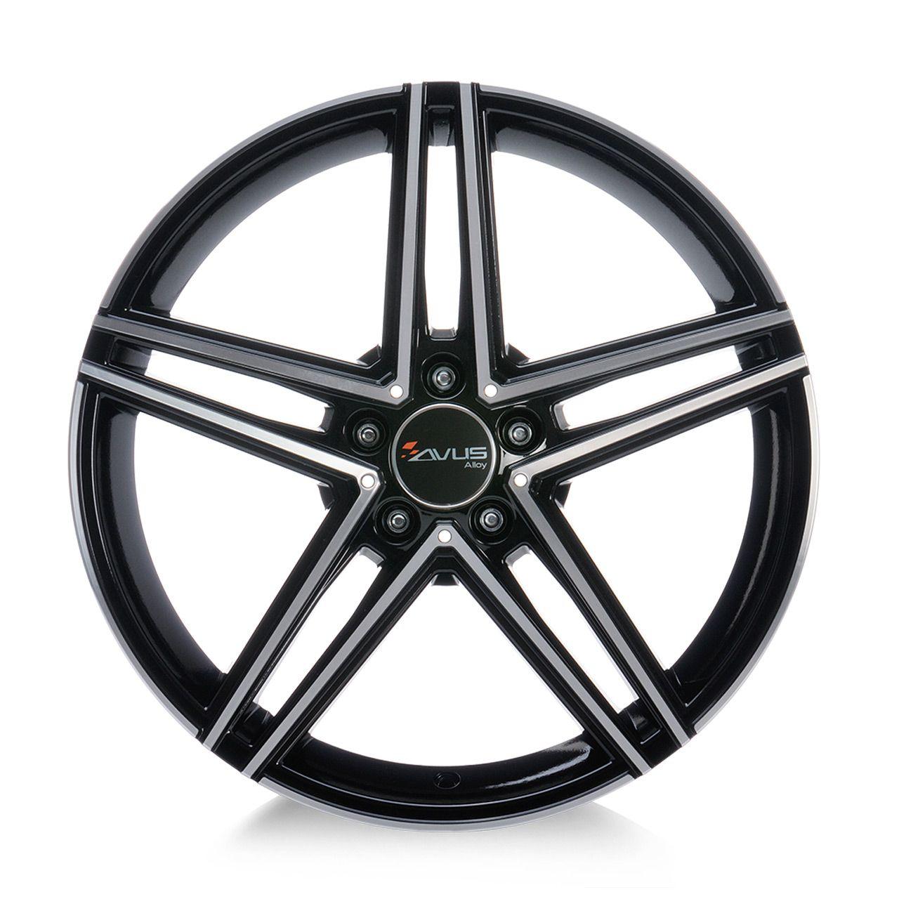 AVUS RACING AC-515 black polished 7.5Jx17 5x112 ET52.5