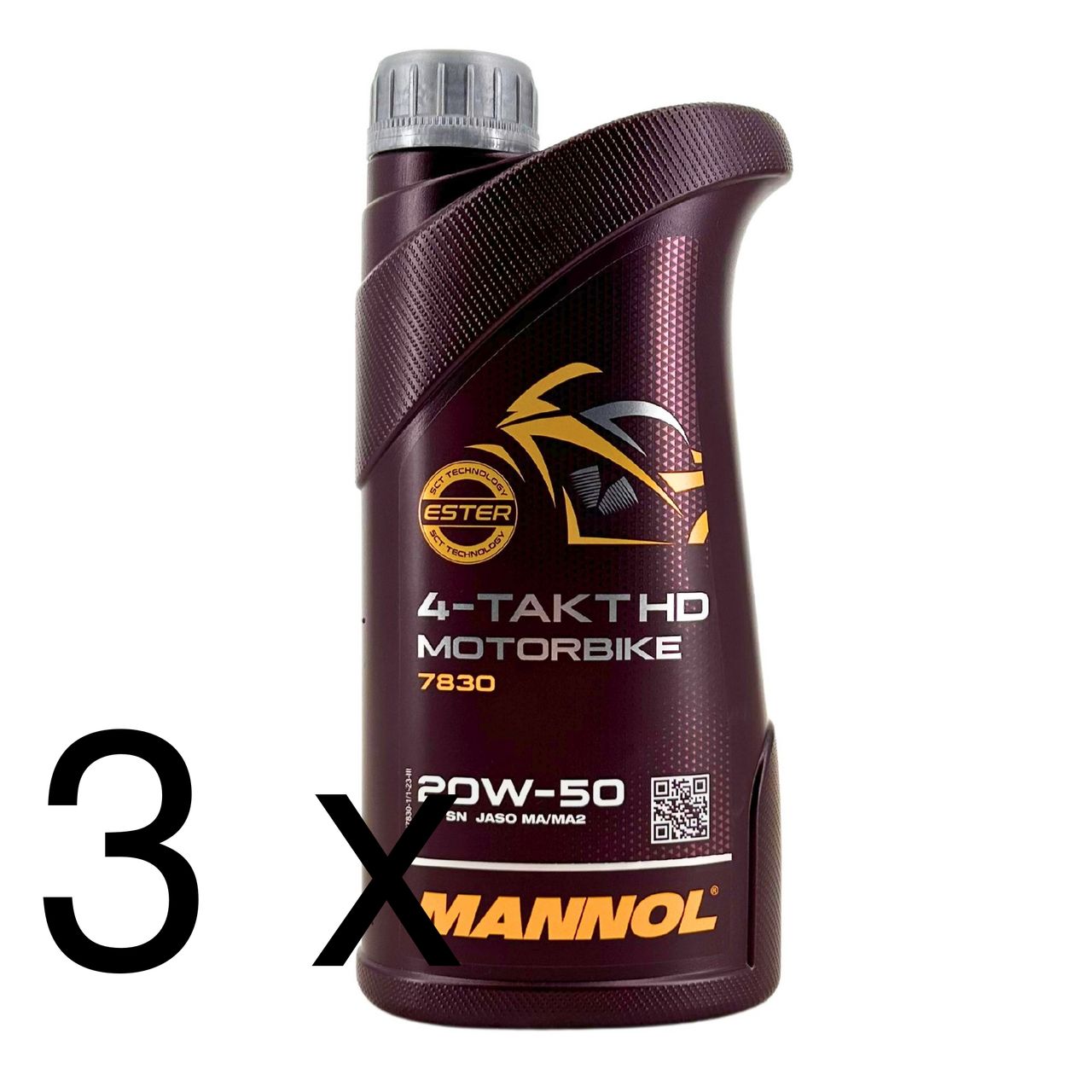 Mannol 4-Takt Motorbike HD 20W-50 3x1 Liter