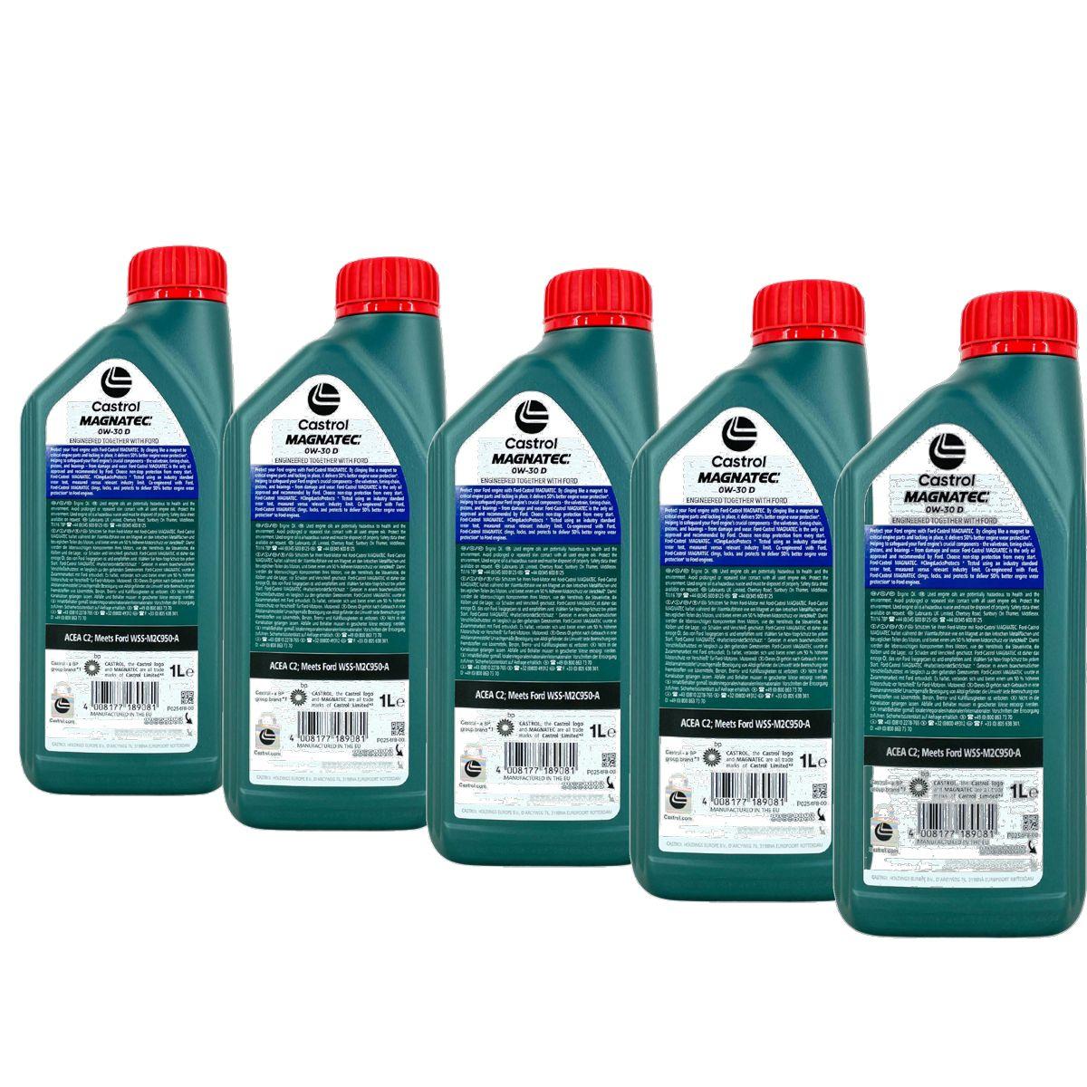 Ford Castrol Magnatec 0W-30 D 5x1 Liter