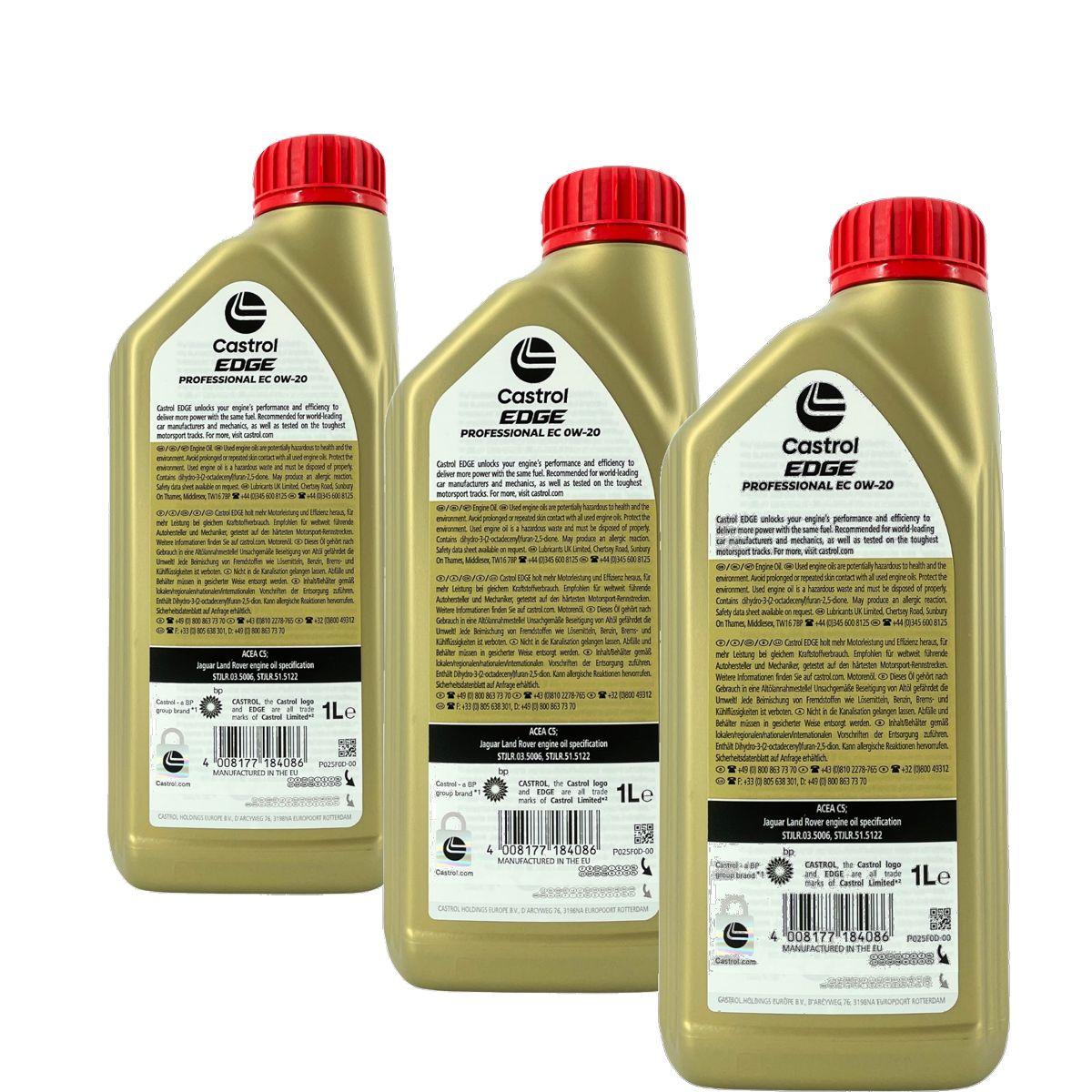 Castrol Edge Professional EC 0W-20 3x1 Liter