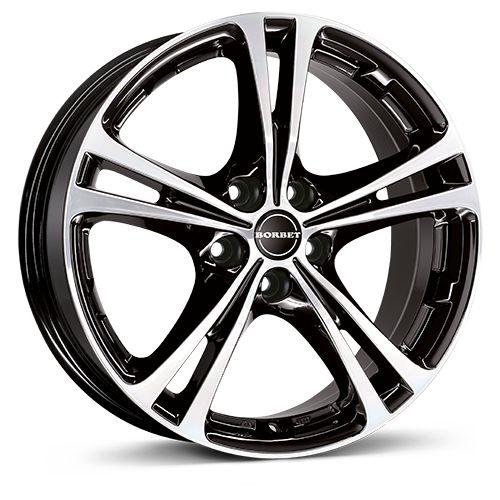 BORBET DESIGN XL schwarz-poliert 7.5Jx17 5x114.3 ET40