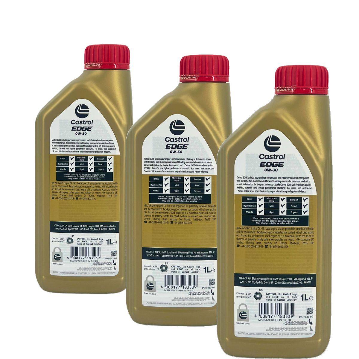Castrol Edge 0W-30 3x1 Liter
