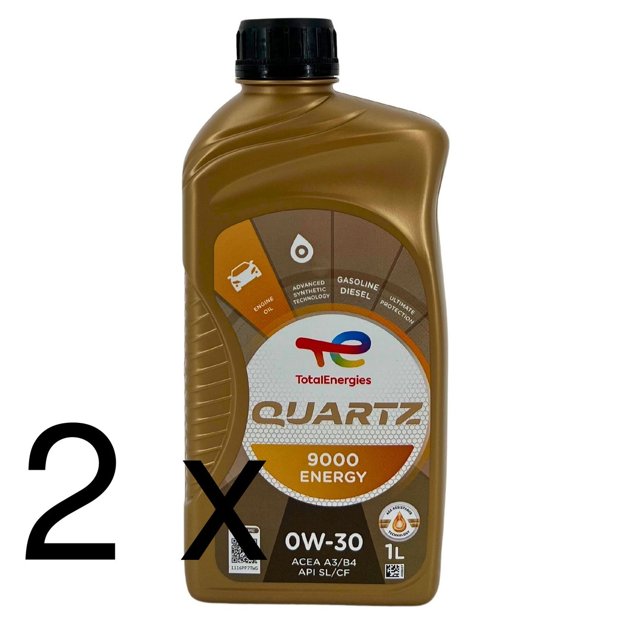 Total Quartz 9000 Energy 0W-30 2x1 Liter