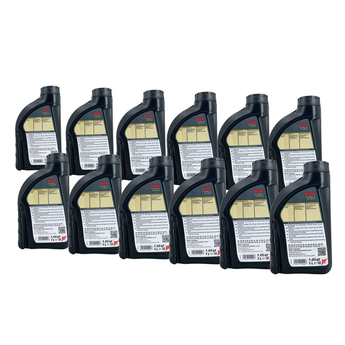 Fuchs Titan GT1 PRO C-3 5W-30 12x1 Liter