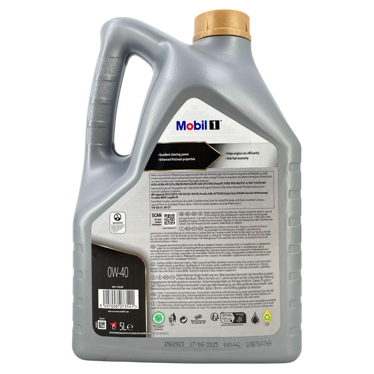 Mobil 1 FS 0W-40 5 Liter