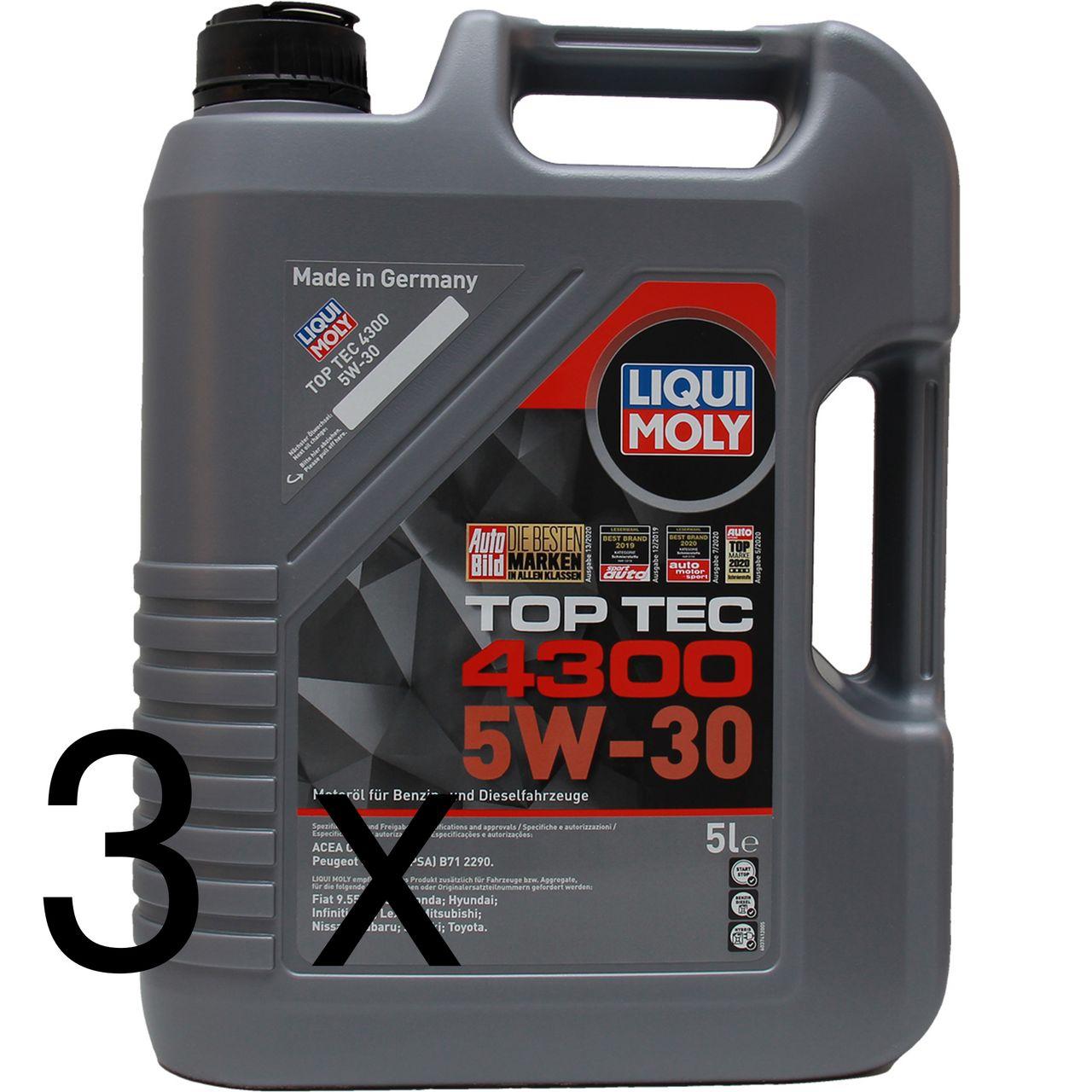 Liqui Moly Top Tec 4300 5W-30 3x5 Liter