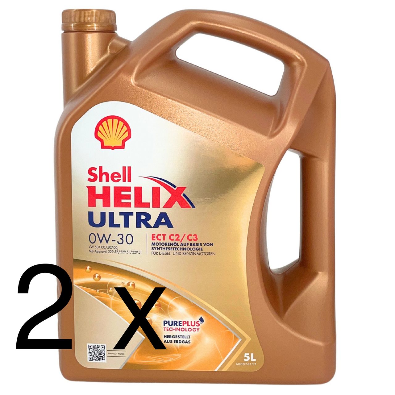 Shell Helix Ultra ECT C2 C3 0W-30 2x5 Liter