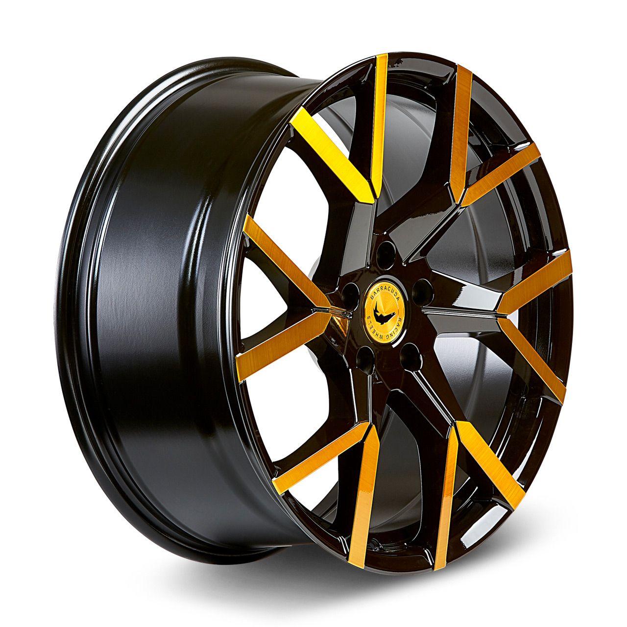 BARRACUDA TZUNAMEE EVO black gloss flashgold 9.0Jx20 5x108 ET40