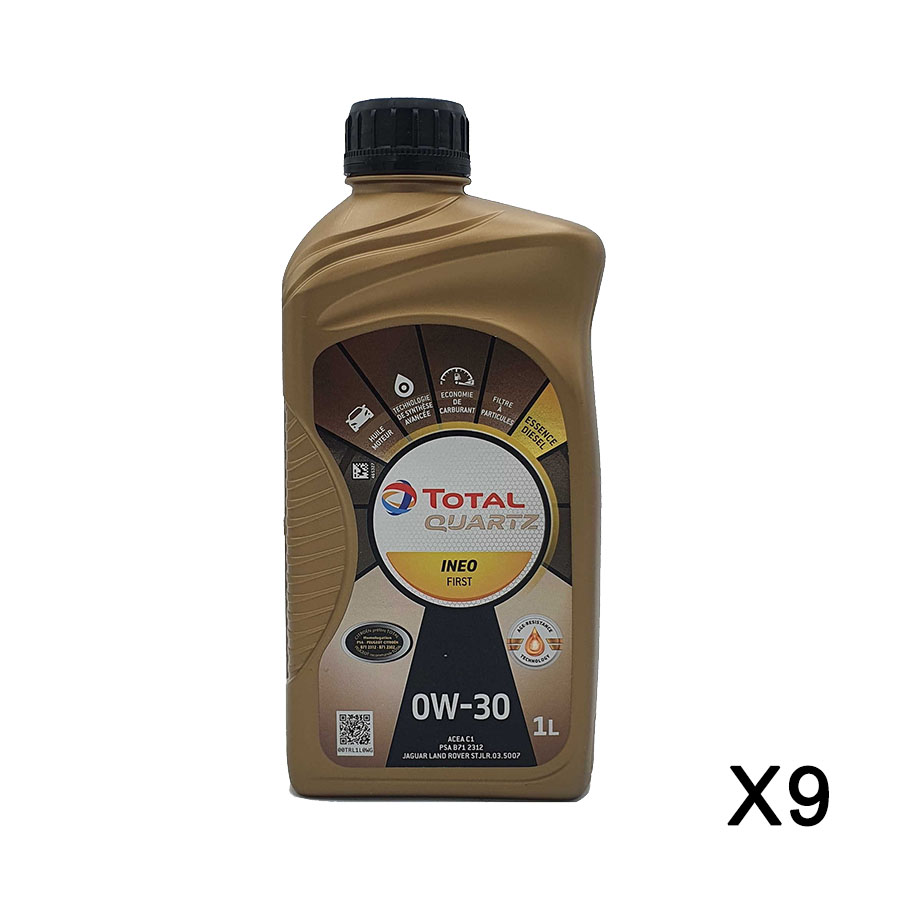 Total Quartz Ineo First 0W-30 9x1 Liter