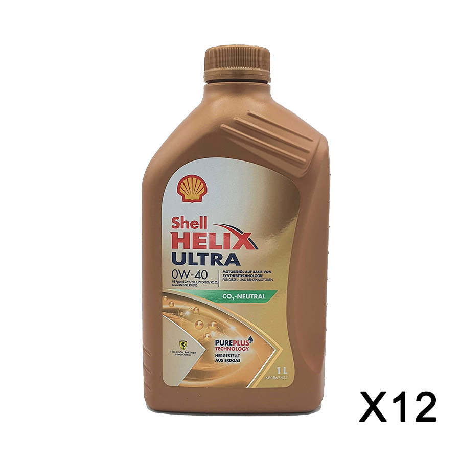 Shell Helix Ultra 0W-40 12x1 Liter