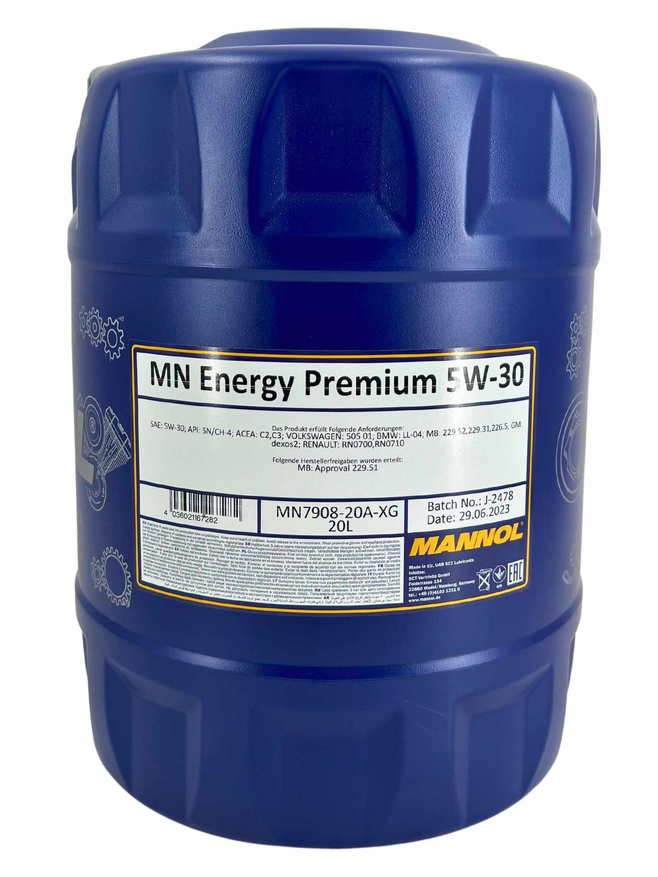 Mannol Energy Premium 5W-30 20 Liter Mannol Energy Premium 5W-30 20 Liter