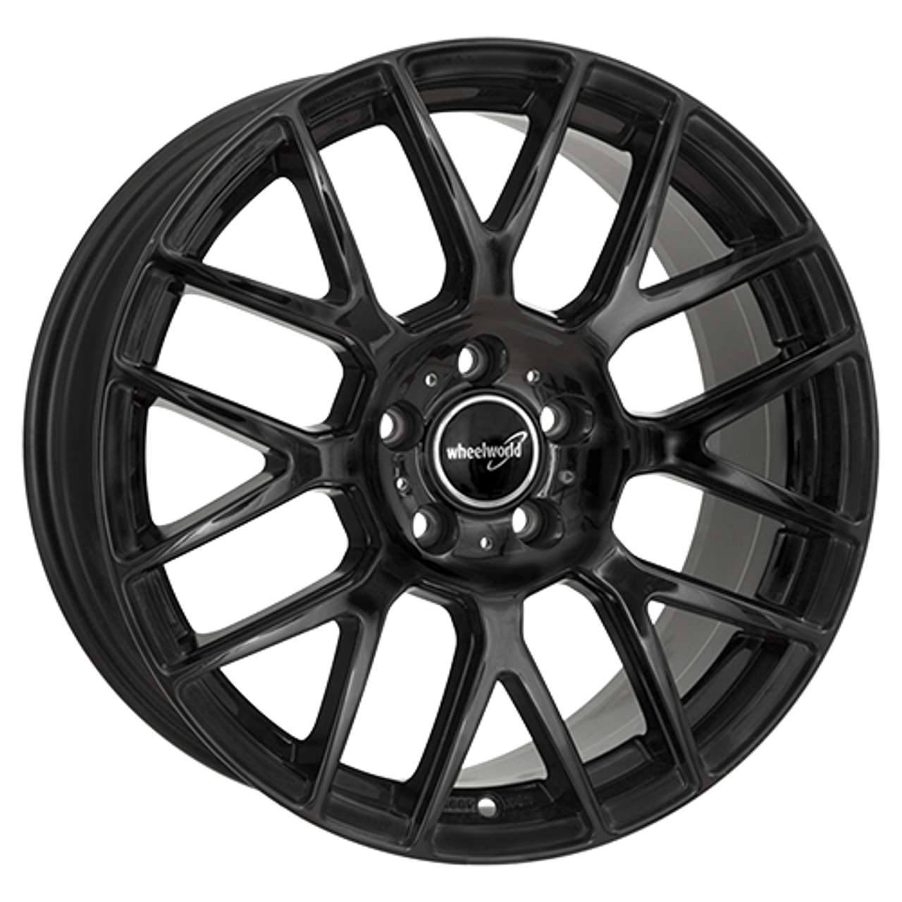 WHEELWORLD-2DRV WH26 black glossy painted 9.0Jx20 5x112 ET35