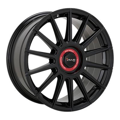 AVUS RACING AC-M09 black cap rosso 8.0Jx18 5x112/120 ET30