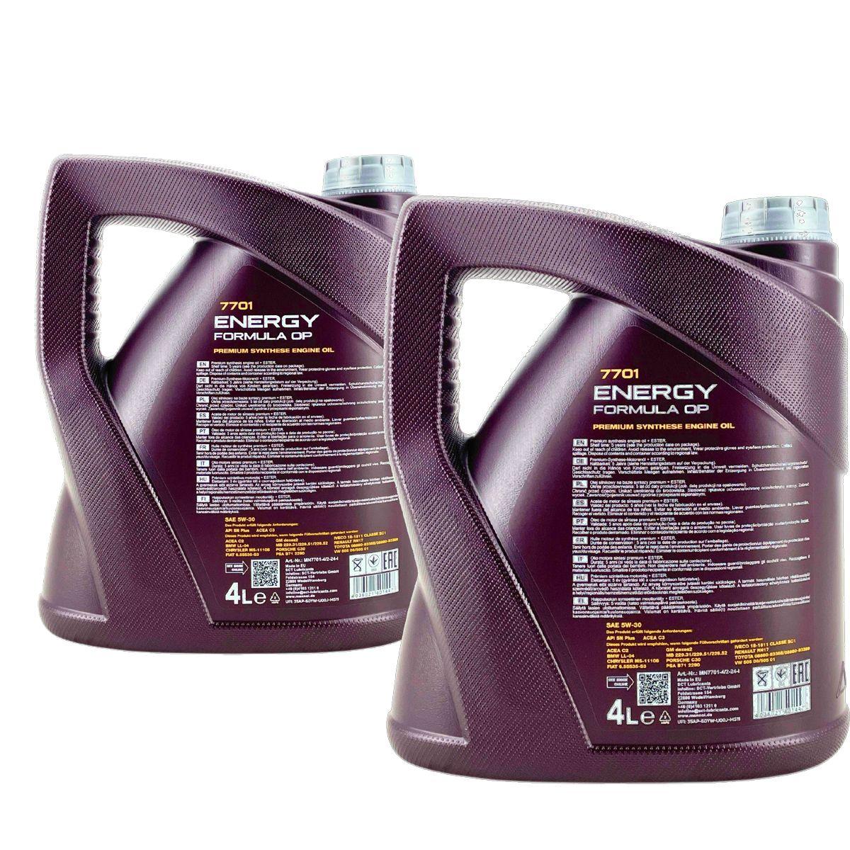 Mannol Energy Formula OP 5W-30 2x4 Liter