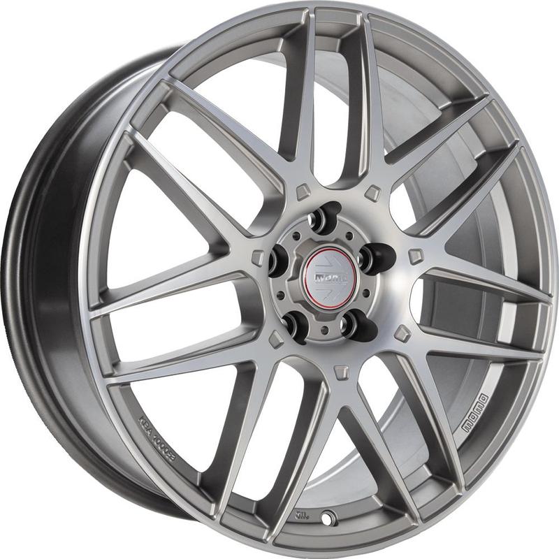DIEWE COMPETIZIONE titan silver matt polish 7.5Jx17 5x100 ET40