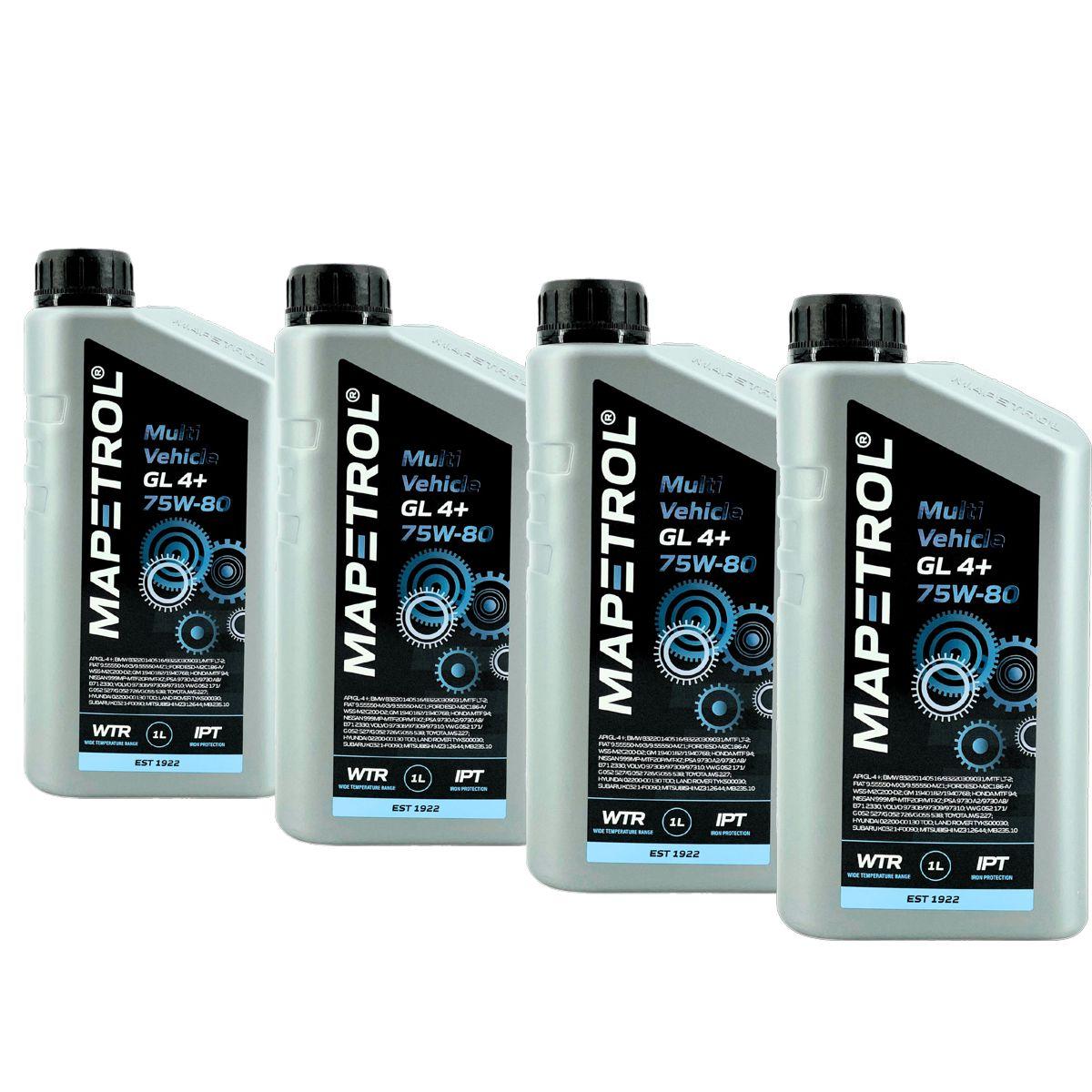 Mapetrol Multi Vehicle GL 4+ 75W-80 4x1 Liter