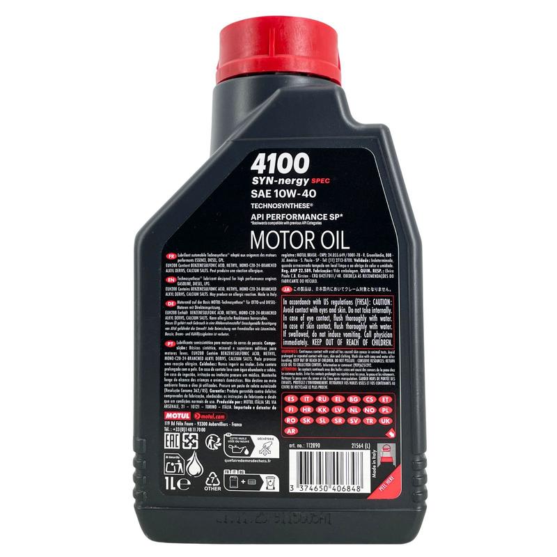 Motul 4100 SYN-nergy SPEC 10W-40 1 Liter