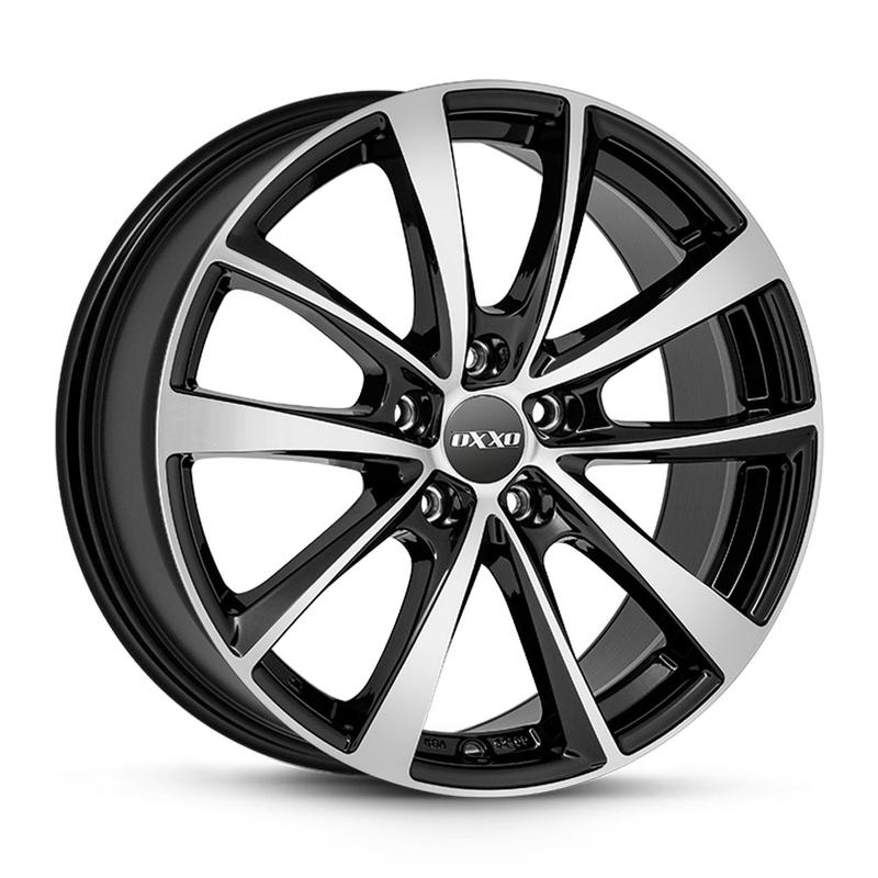 OXXO WHEELS VIDORRA BLACK-5 schwarz poliert 7.5Jx19 5x112 ET46