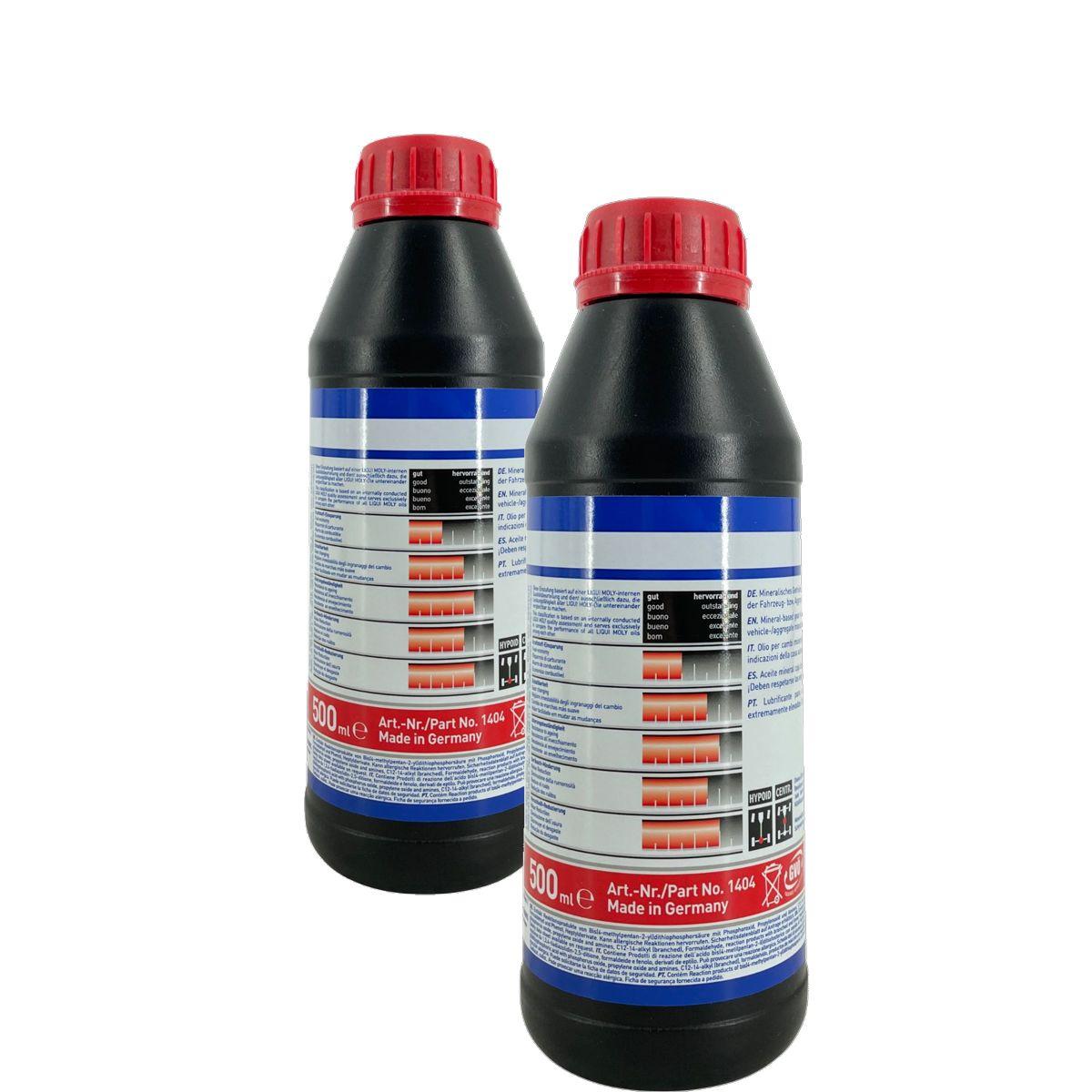Liqui Moly Hypoid-Getriebeöl (GL5) SAE 85W-90 2x500 ML