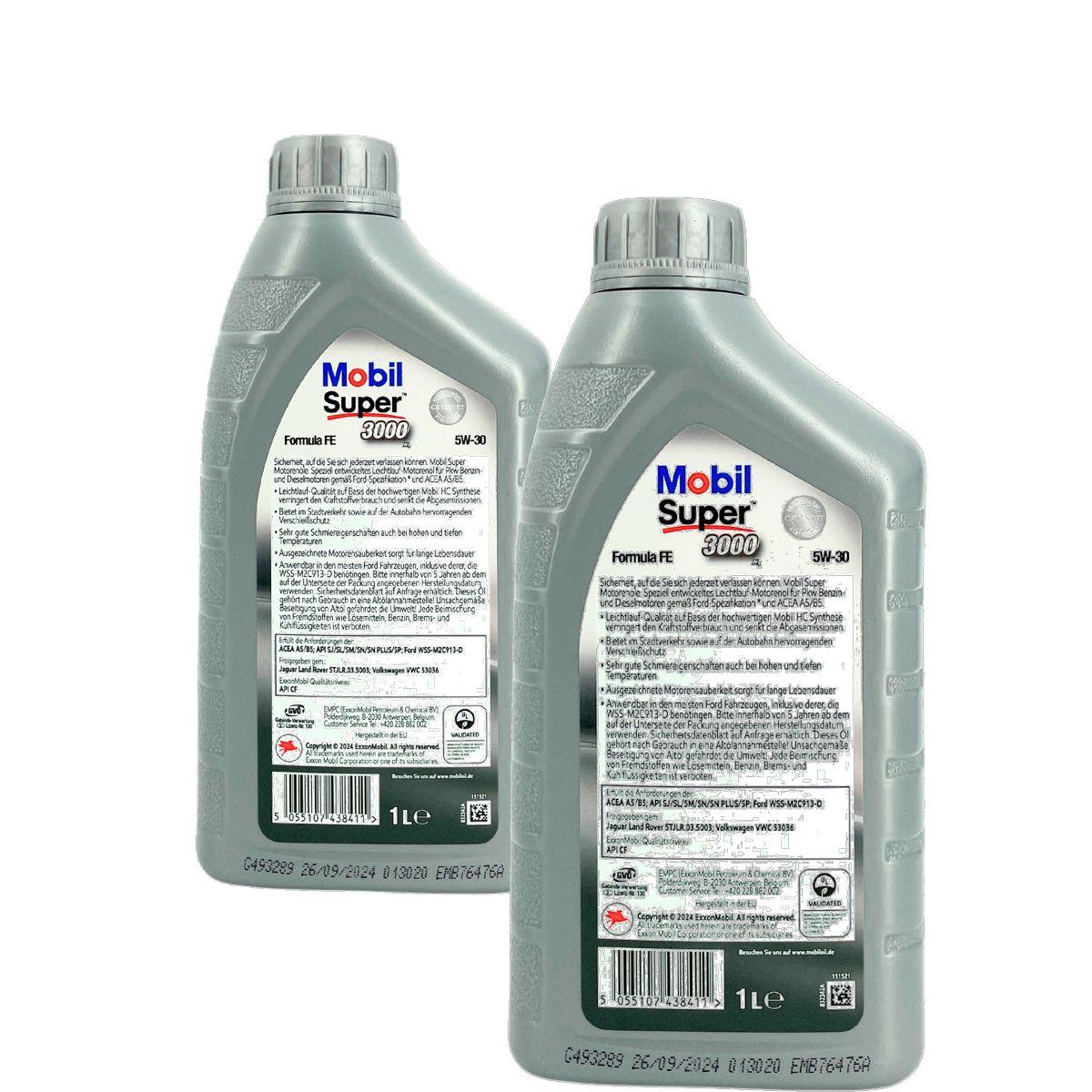 Mobil Super 3000 X1 Formula FE 5W-30 2x1 Liter